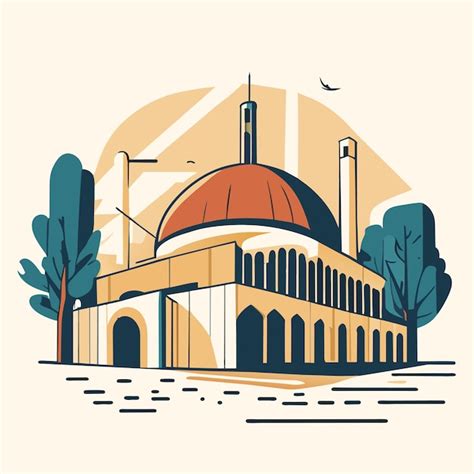 Premium Vector Hand Drawn Flat Design Al Aqsa Illustration Or Al Aqsa