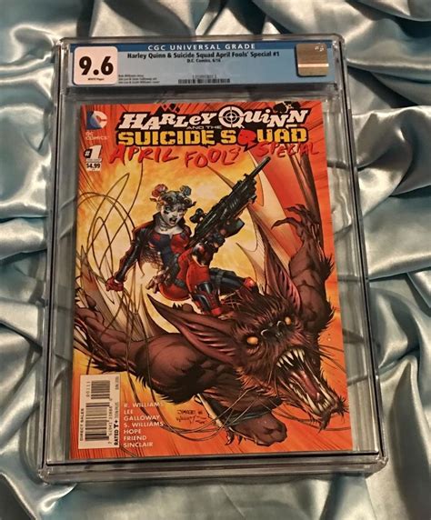 Cgc 9 6~harley Quinn Suicide Squad April Fool S Special 1~1st Print~jim Lee Cov 1833149824