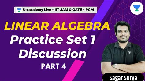 Linear Algebra Practice Set 1 Discussion Part 4 IIT JAM 2024