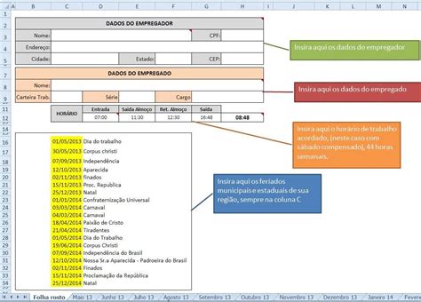 Planilha De Controle De Ponto Excel Gr Tis Para Baixar E Imprimir