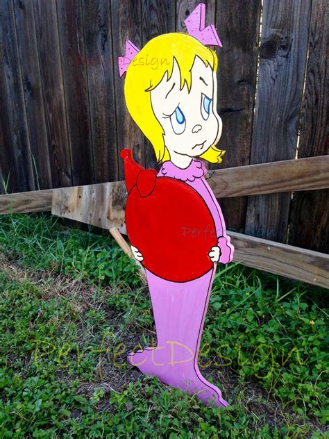 Cindy Lou Who Why Mr Grinch Christmas Yard Art Cute Decor Etsy