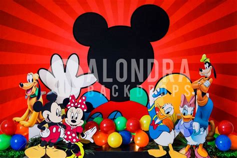 Mickey Mouse Clubhouse Backdrop Etsy