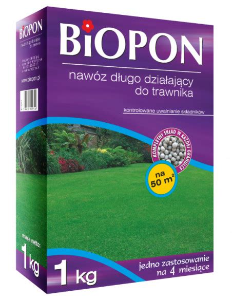 BIOPON Nawóz do trawnika długo działający granulat 1 kg