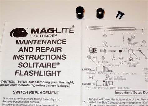 Authentic Aaa Mini Maglite Solitaire Switch Repair Assembly 108 000