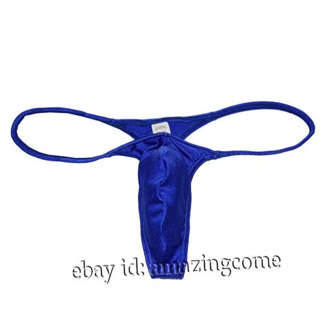 Men S Shiny G String Swim Thong Bikini Underwear Male Jockstrap Tangas G String Ebay