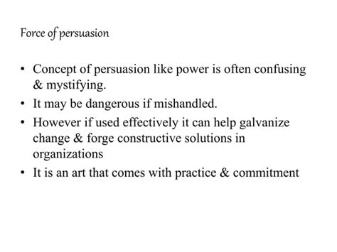 Necessary Art Of Persuasion Ppt