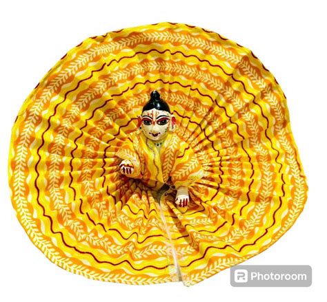 Cotton Printed Yellow Laddu Gopal Dress For Temple At Rs 17 Piece In Sirsa