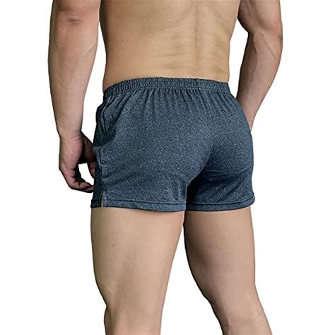 Lehmanlin Mens Bodybuilding Shorts 3 Inch Inseam Workout Training