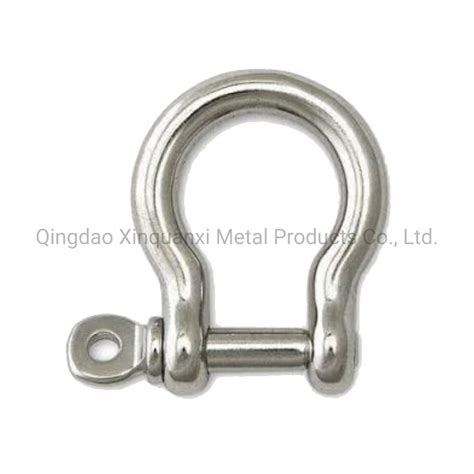 304 Stainless Steel M6 Bow Pin Screw Tow Shackles Boat Mooring Marine Anchor D Shackle China D