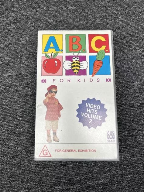 ABC FOR KIDS Volume 2 VHS Video Tape Vintage Casette Pal The wiggles etc $13.68 - PicClick CA