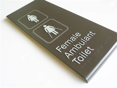 14mm Moulded Acrylic Braille Sign Braille Sign Supplies