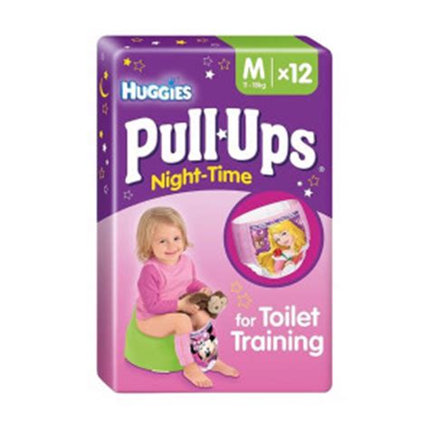 Huggies Night Time Pull Ups Girls Medium | Chemist Direct