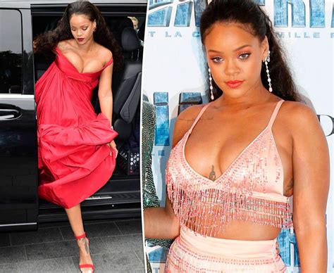 Rihanna Flashes More Than Cleavage As She Goes Braless In See Through