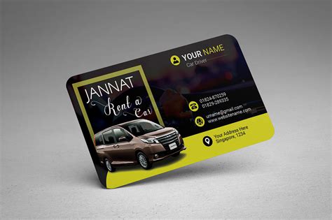 Car Business card design and free mockup on Behance