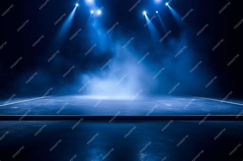 Premium AI Image | Stage Spotlight with smoke and spotlights Stage ...