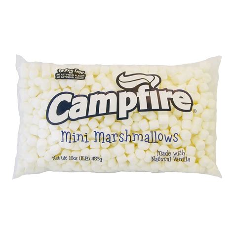 Campfire Miniature White Marshmallows 12 Count 1 Lb Packages No