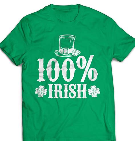 100 Percent Irish Shamrock St Festival Saint Patricks Day T Shirt