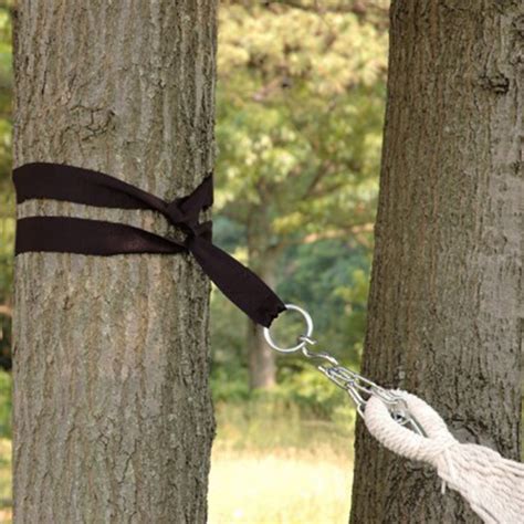 Nylon Hanging Hammock Tree Straps Kit 2 Hook S Rings 300 Weight