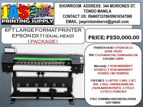 6FT TARPAULIN PRINTER MACHINE PACKAGE PRICE DUAL HEAD Computers