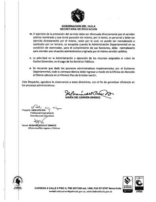 Circular 021 De 2016 Orientaciones Generales Administrativos PDF