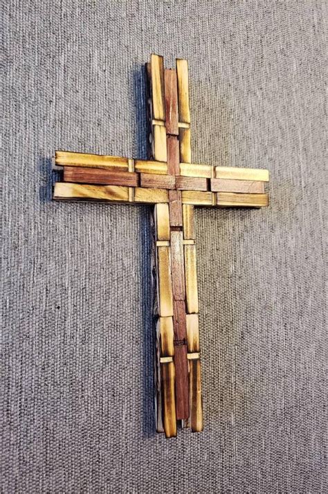 Clothespin Cross C76 Rustic Home Decor Western Country Etsy