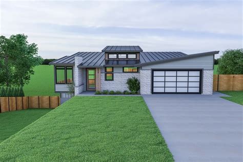 Contemporary Ranch Sloping Lot House Plan 7478 | Sloping lot house plan ...