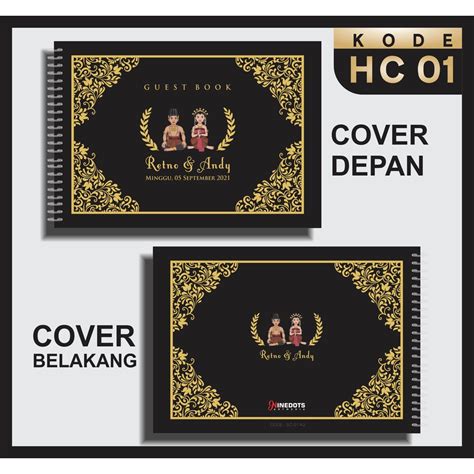 Jual BUKU TAMU PERNIKAHAN WEDDING GUEST BOOK BUKU UNDANGAN TANPA PO