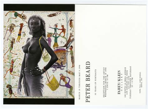 Peter Beard 50 Years Of Portraits Exhibitions Fahey Klein Gallery