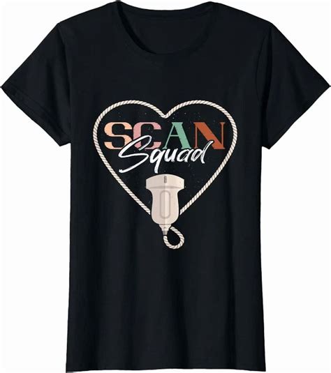 Hot Trending Kiraa Tee With Scan Squad Sonographer Heart Sonography Ultrasound T Shirt Walmart