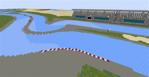 F Saudi Arabian Grand Prix Ice Boat Racing Track Minecraft Map