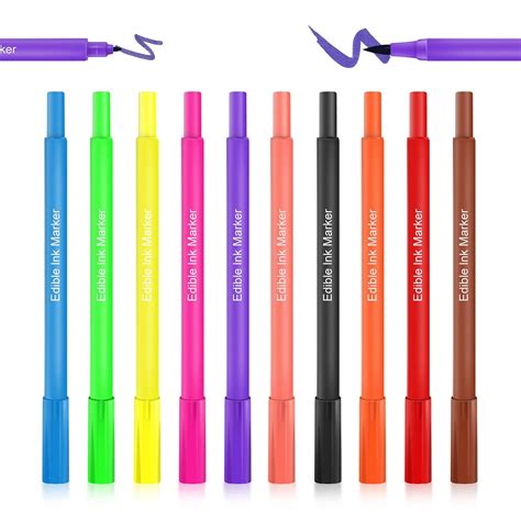 Amazon Edible Markers For Cookie Decorating Set 10Pcs Double