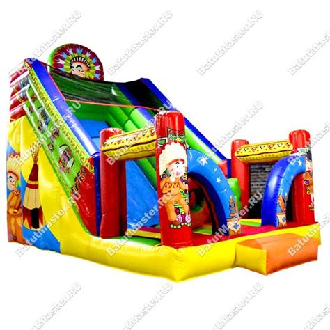 Надувная горка "Индиана" 6*4*5,5 м | Toddler play area, Inflatable ...
