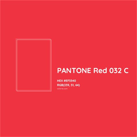 About PANTONE Red 032 C Color - Color codes, similar colors and paints ...