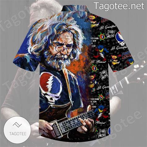 Jerry Garcia Grateful Dead Dancing Bears Hawaiian Shirt Tagotee