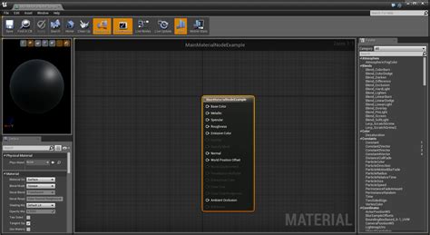 Using The Main Material Node Unreal Engine Documentation