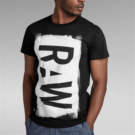 Graphic STM 4 T Shirt Black G Star RAW TH