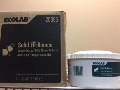 Ecolab Solid Brilliance Rinse Additive Free Shipping