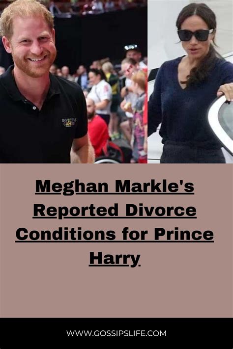 Meghan Markles Reported Divorce Conditions For Prince Harry In 2024