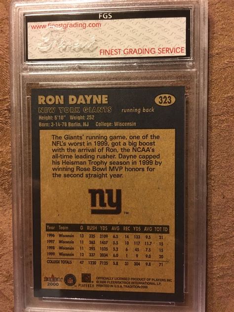 Fleer Tradition Ron Dayne Rc For Sale Online Ebay