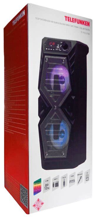 Портативная акустика TELEFUNKEN TF-PS1276B, 35 Вт, черный — купить в ...