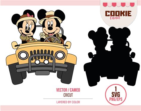 Safari Mouse Mickey Svg Eps Png Mickey And Minnie Safari Etsy