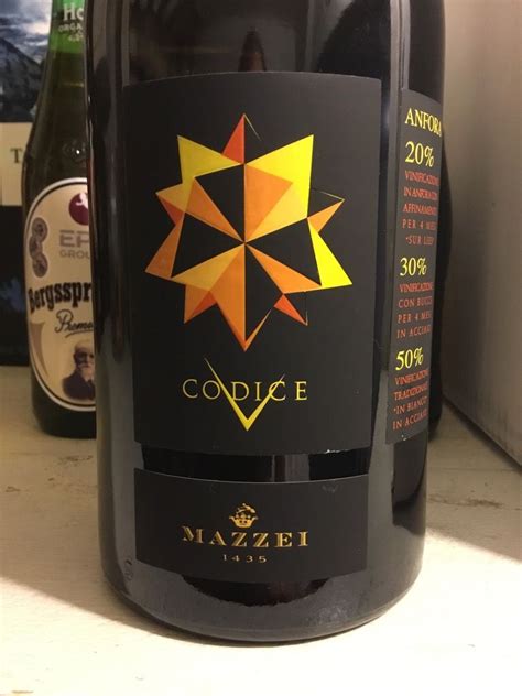 2018 Marchesi Mazzei Tenuta Belguardo Codice V Italy Tuscany Maremma