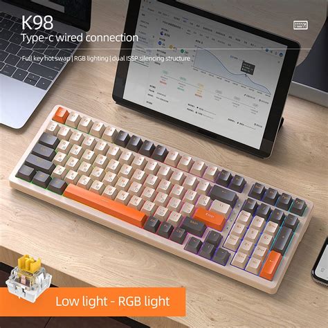 K Gamer Keypad Keys Hot Swap Keyboard Puerto USB ruso para PC Desktop Gamer Walmart en línea