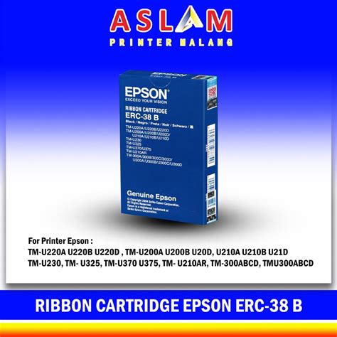 Jual Ribbon Cartridge Erc Erc Erc Black Pita Printer Epson Tm