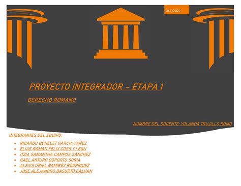 A3 Eq Proyecto Integrador PROYECTO INTEGRADOR ETAPA 1 OCT