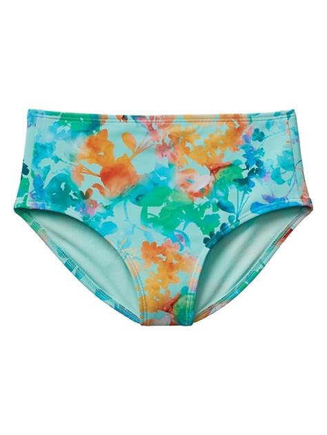 Athleta Girl Lumen Floral High Waisted Bikini Bottom