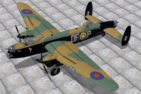 3d avro manchester bomber model