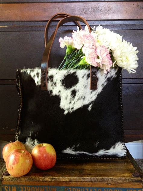 A Repost From 2013 One Of My First Market Totes Custom Cowhide Purses