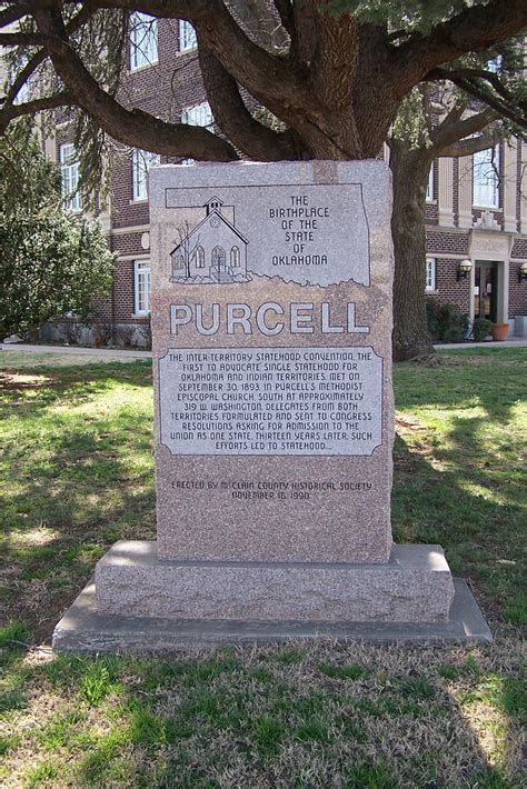 Purcell Monument Purcell Oklahoma Birthplace Of The Stat Flickr