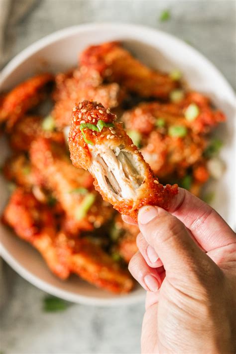 Air Fryer Korean Fried Chicken Recipe Yangnyeom Chicken